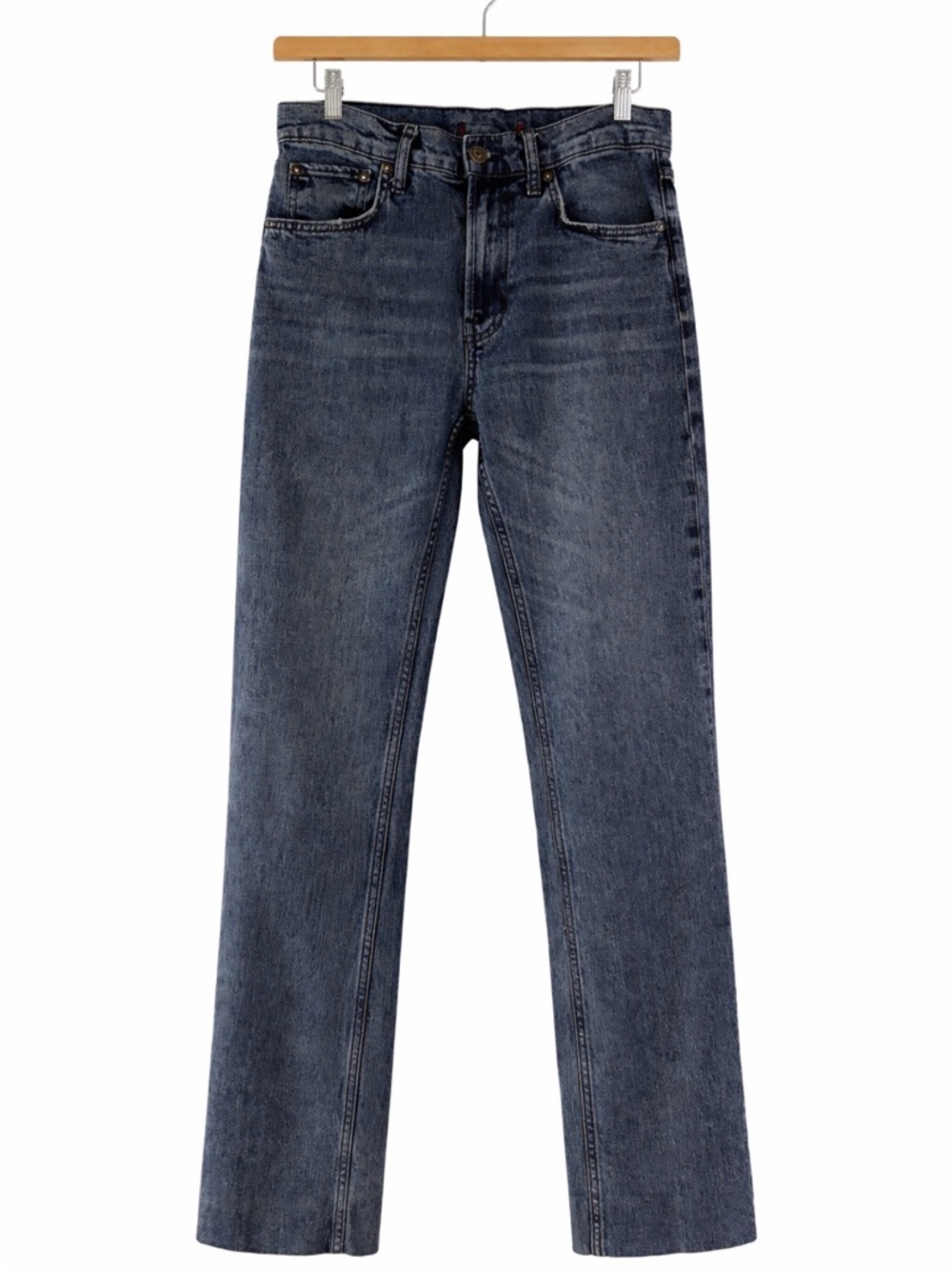Zara Women’s Boot Cut Jeans in Dark Blue Denim